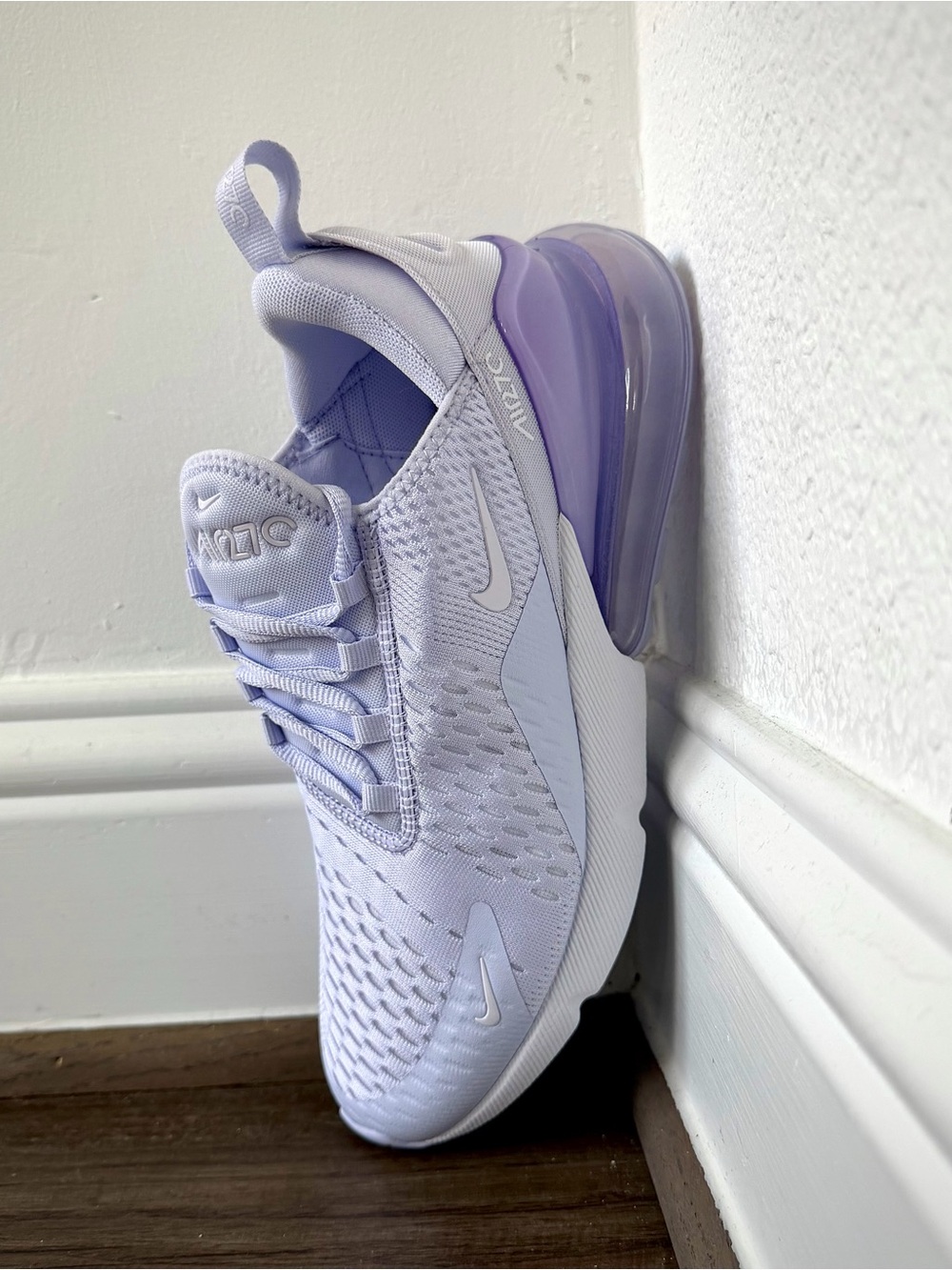 Nike Air Max 270 Amethyst Tint White AH6789-502 Women’s Size 8.5 NEW - Picture 5 of 9